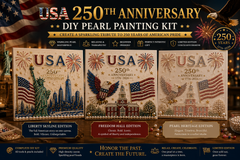 🔥LAST DAY 50% OFF - USA 250th Anniversary DIY Pearl Painting Kit ✨❤️🔥