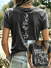 Women's Midnight Margaritas Print Casual T-shirt
