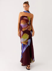 Under The Pagoda Maxi Dress - Dark Floral