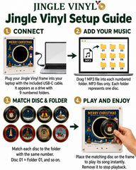 🎄Christmas Vinyl Player Fridge Record NFC Magnetic Music Box Set🎶