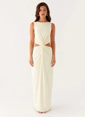 Lilabelle Twist Maxi Dress - Yellow