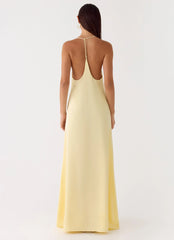 Fine Line Maxi Dress - Yellow