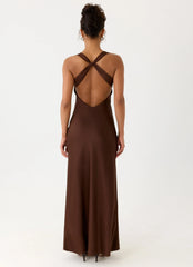 Zandie Maxi Dress - Chocolate Torte