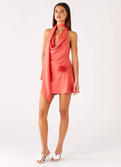 Kenzie Mini Dress - Coral