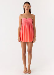 Elevare Strapless Mini Dress - Sunset Ombre