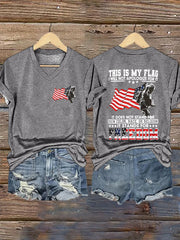 Women's America's 250th Anniversary Print Casual T-shirt