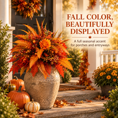 🍂 Lifelike Fall Harvest Floral Arrangement
