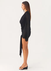 Sorrel Long Sleeve Mini Dress - Black