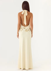 Sandrine Beaded Maxi Dress - Yellow
