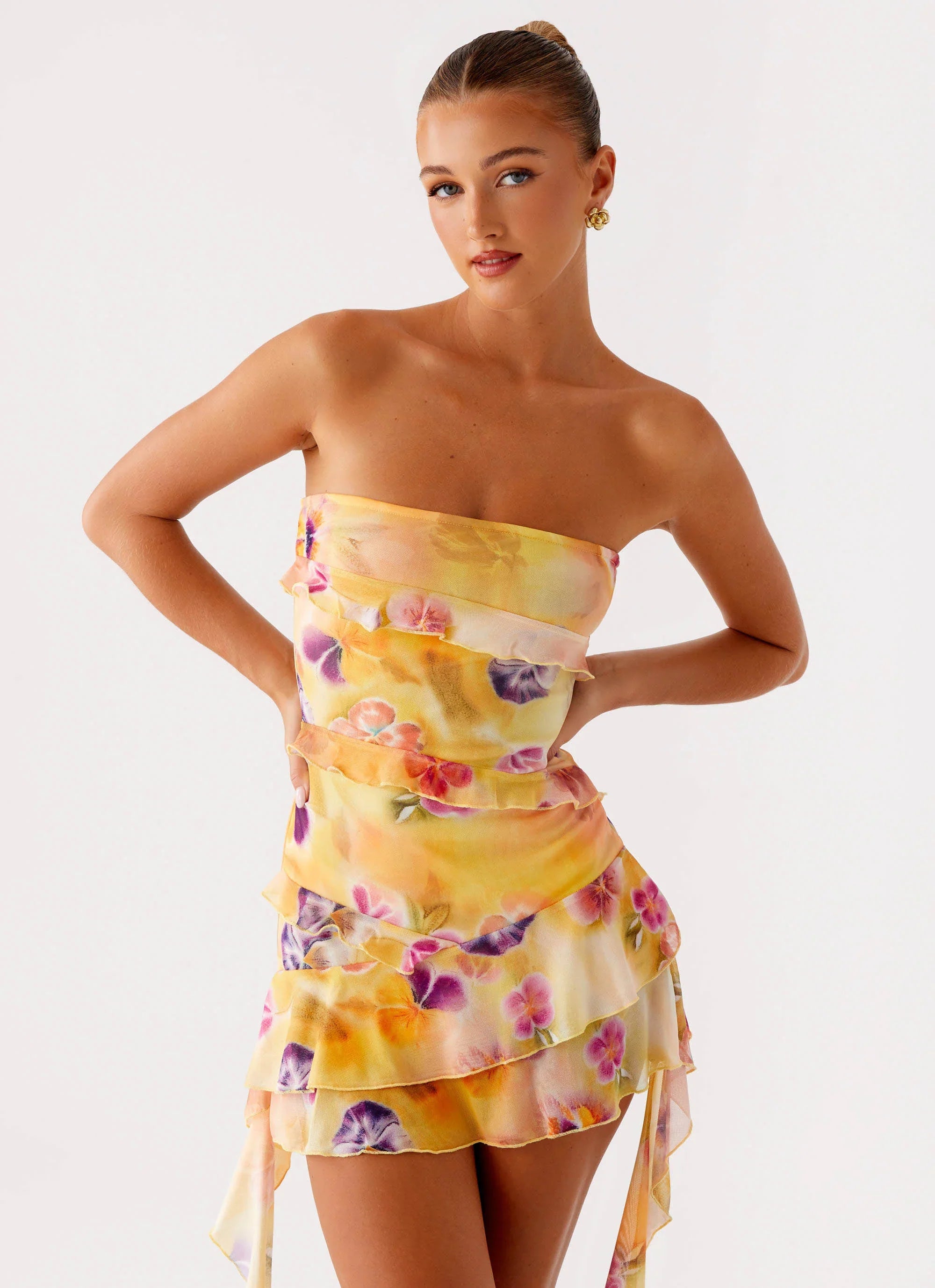 Macey Mini Dress - Sunburst Floral