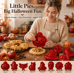 🎃 8-Piece Halloween Mini Hand Pie Mold Set