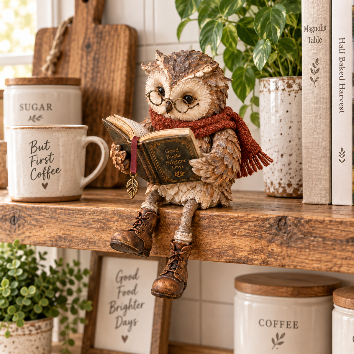 🦉📚Reading Owl Figurine