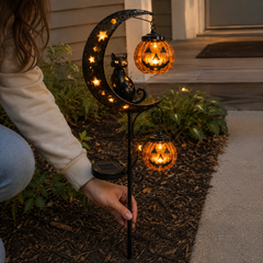 🎃Halloween Early Bird Special Sale 49% OFF-Pumpkin Moon Garden Stake Light