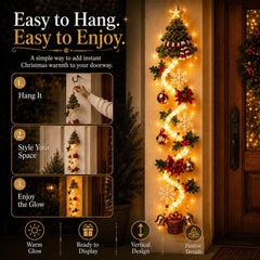 ✨ Glowing Christmas Door Hanger – 6 Festive Designs🎅