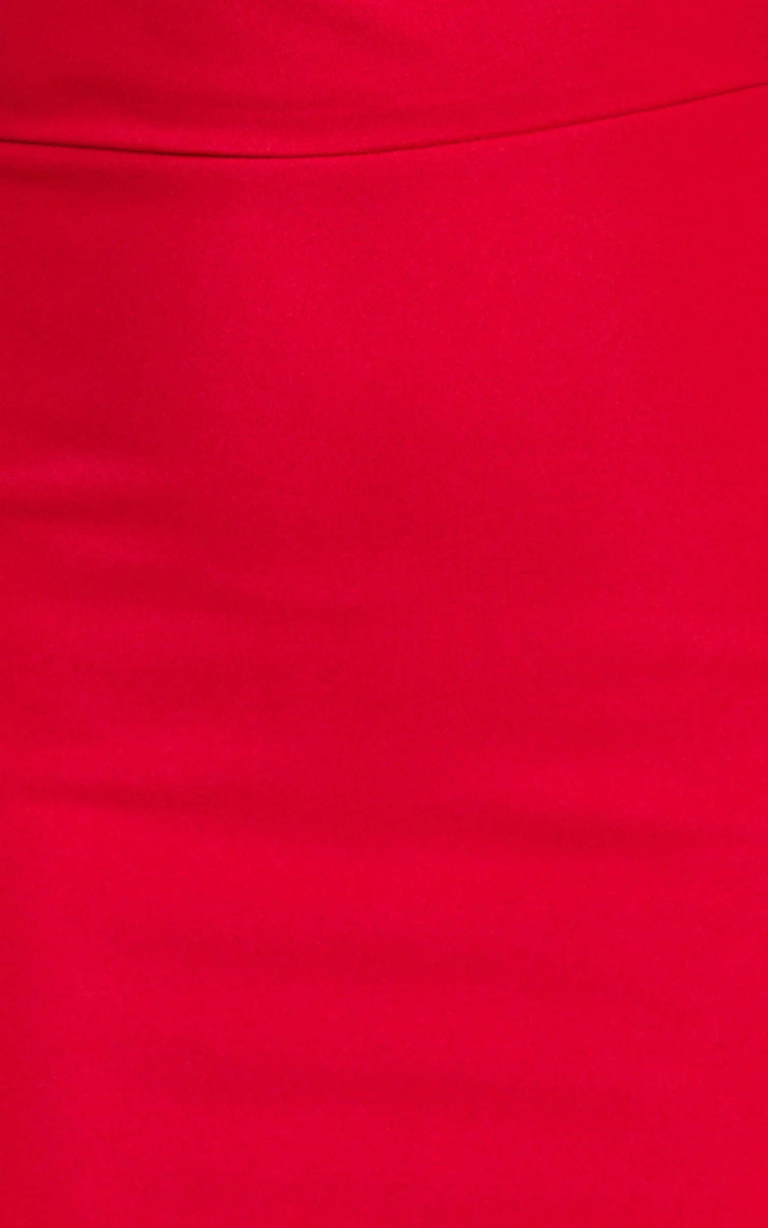 Nalfie Mini Dress - Tipped Shoulder Jersey Drape Dress in Red
