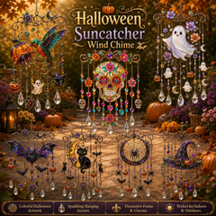 🔥Last Day 49% OFF - Halloween Suncatcher Wind Chime