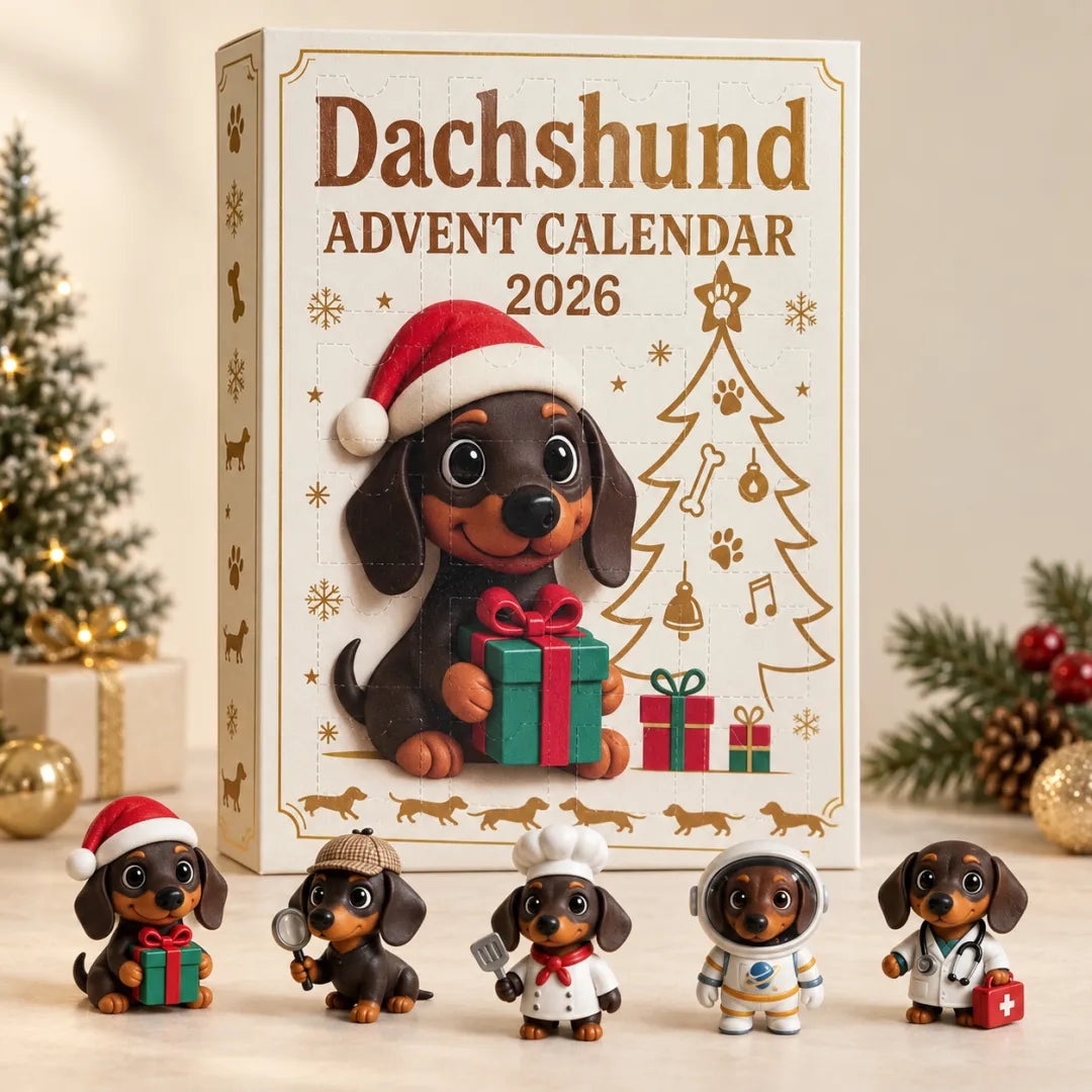 🐾 Dachshund Advent Calendar – 24 Days of Adorable Puppy Surprises