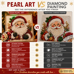🧘Relaxing & Beginner-Friendly - 🎨💎DIY Christmas Pearl Diamond Painting Art Kit
