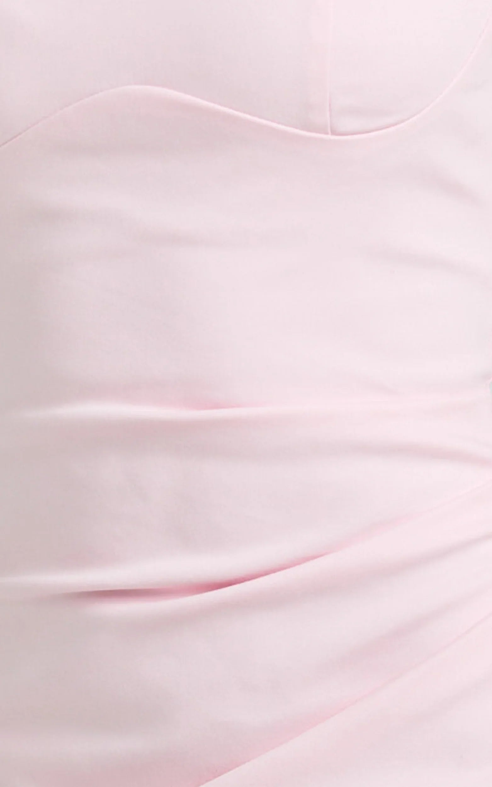 Benita Midi Dress - Scoop Neck Ruched Fitted Dress in Pink