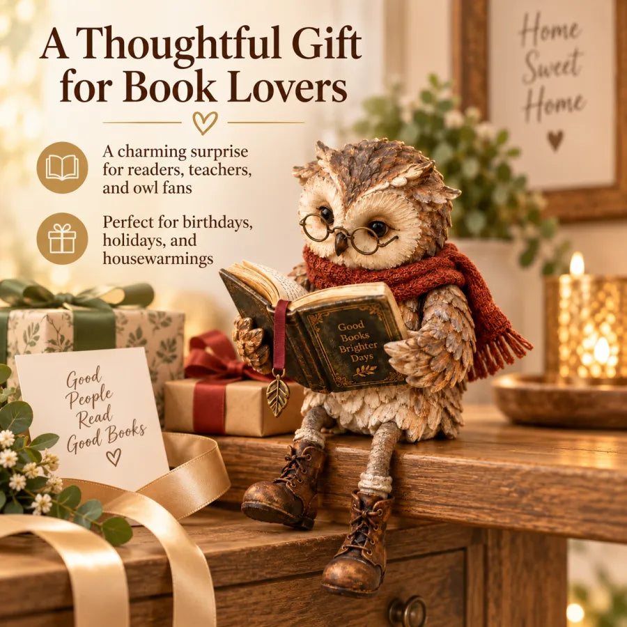 🦉📚Reading Owl Figurine
