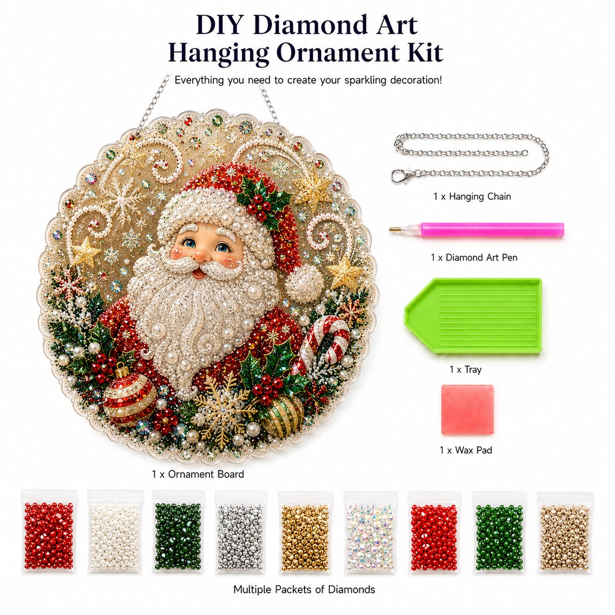 ✨ Christmas Pearl Art Hanging Ornament Kit🎅-- Free Shipping 🚚