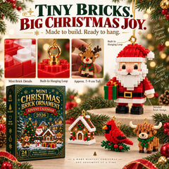 🎄24-Day Mini Christmas Brick Ornament Advent Calendar