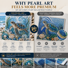 🔥 Last Day 50% OFF - 🌊✨ Ocean Theme Pearl Art DIY Kit – Relaxing DIY Craft to Create Stunning Coastal Artwork