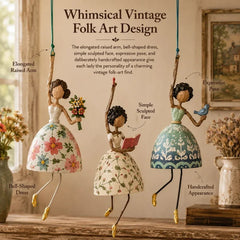 💃✨ Dancing Lady Hanging Ornament – Whimsical Decor for Home & Garden 🌸