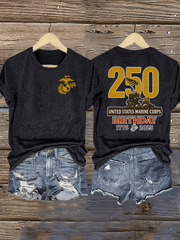 Women's  UNITED STATES MARINE CORPS BIRTHDAY Print T-Shirt