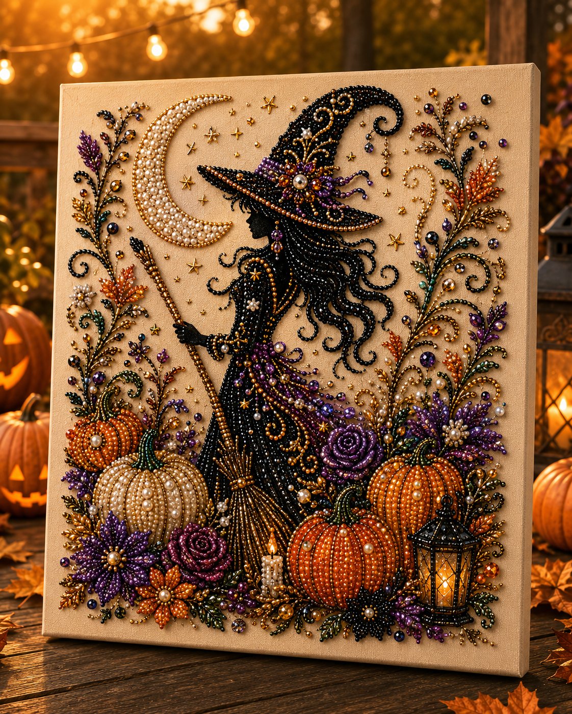 💥 Last Day 49% OFF – 👻✨ Halloween Pearl Art DIY Kit --📦Free Shipping
