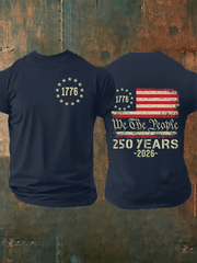 Men's  250 YEARS  Print Casual T-Shirt