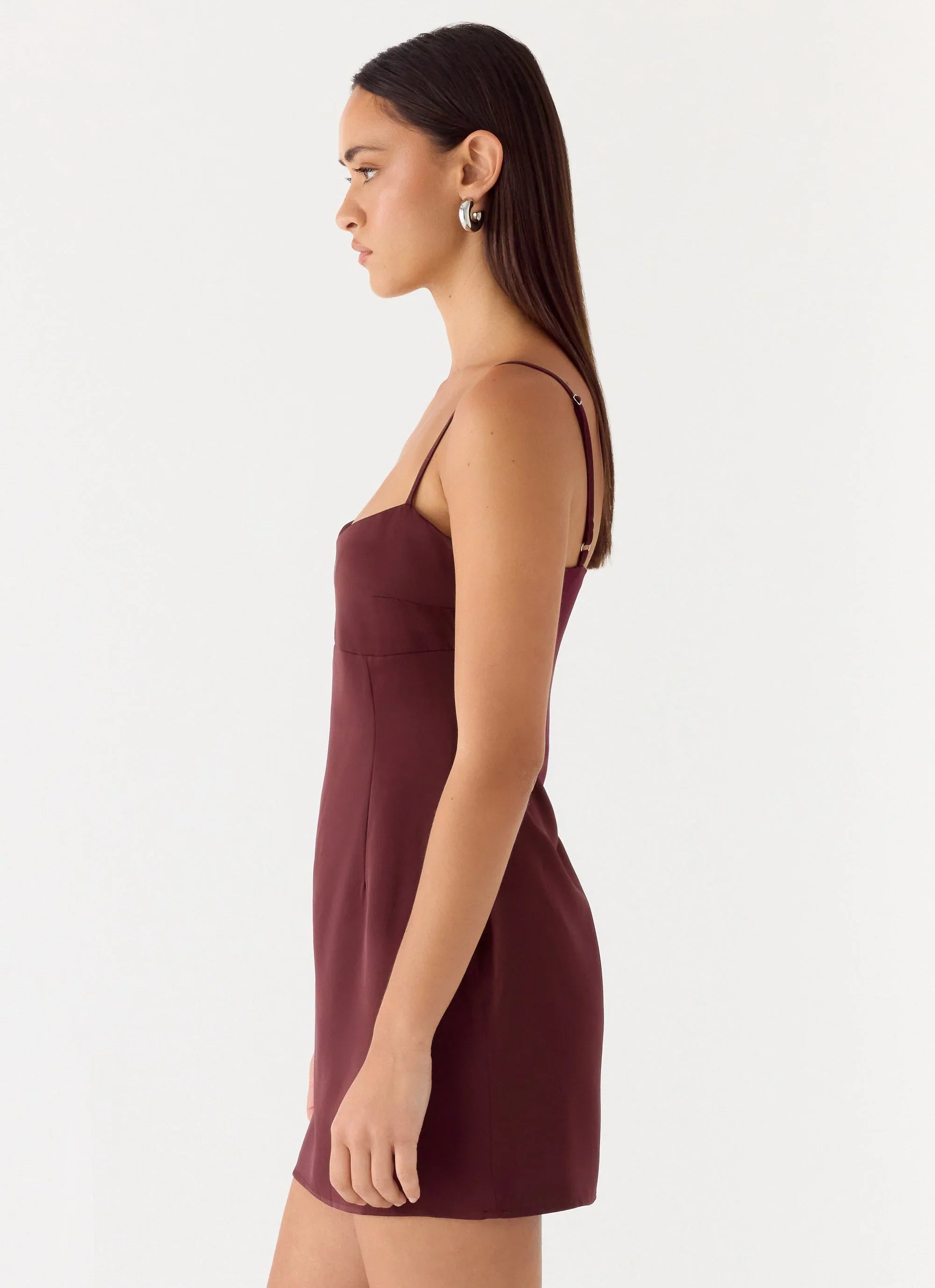 Clementine Mini Dress - Merlot