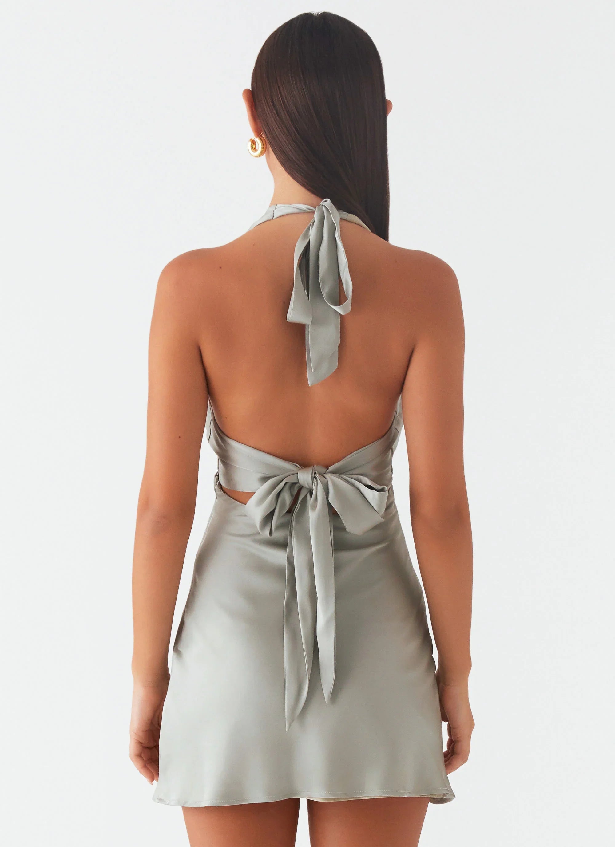Heavy Hearted Mini Dress - Sage