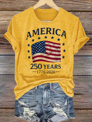 Women's  America 250 Print T-Shirt