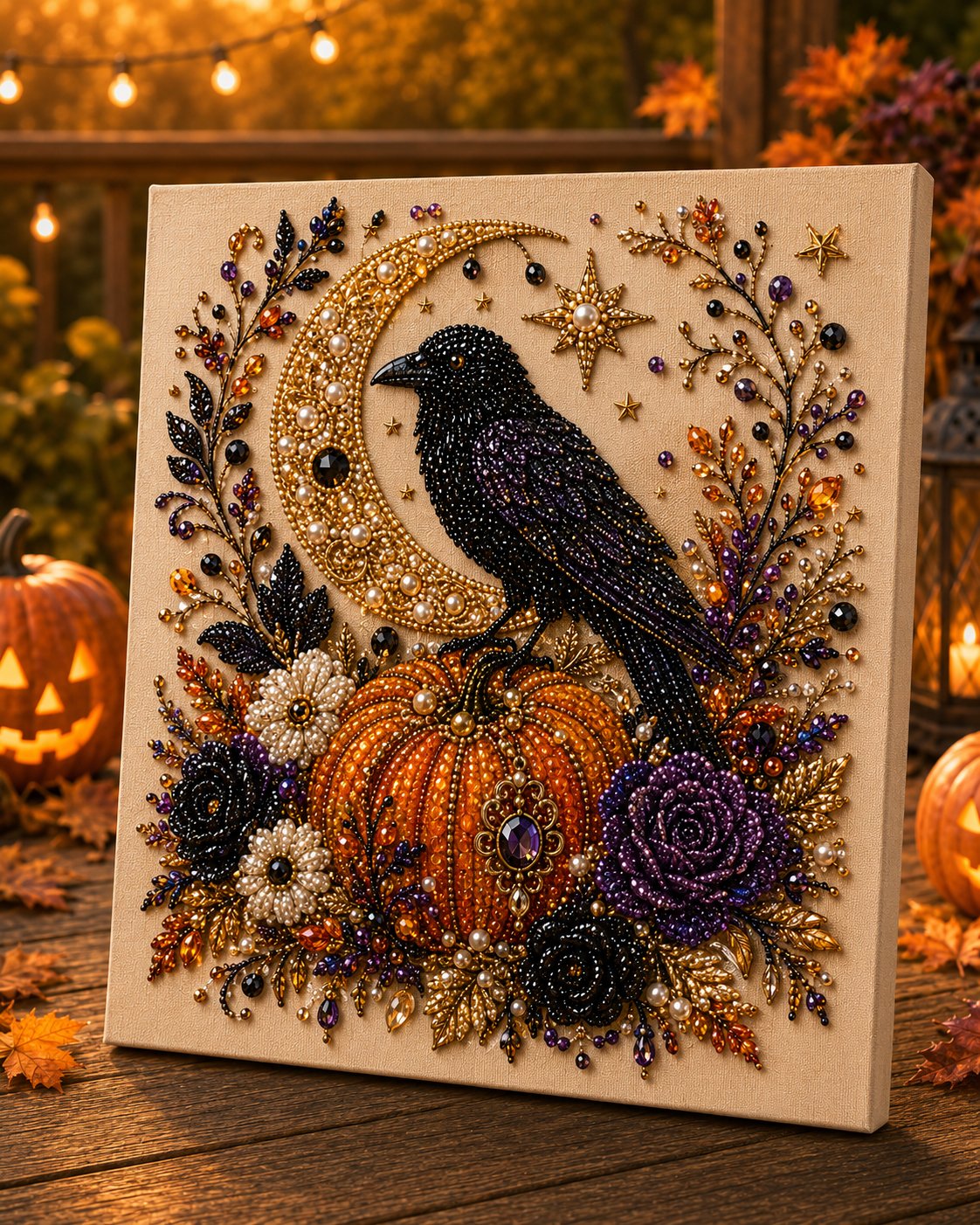 💥 Last Day 49% OFF – 👻✨ Halloween Pearl Art DIY Kit --📦Free Shipping