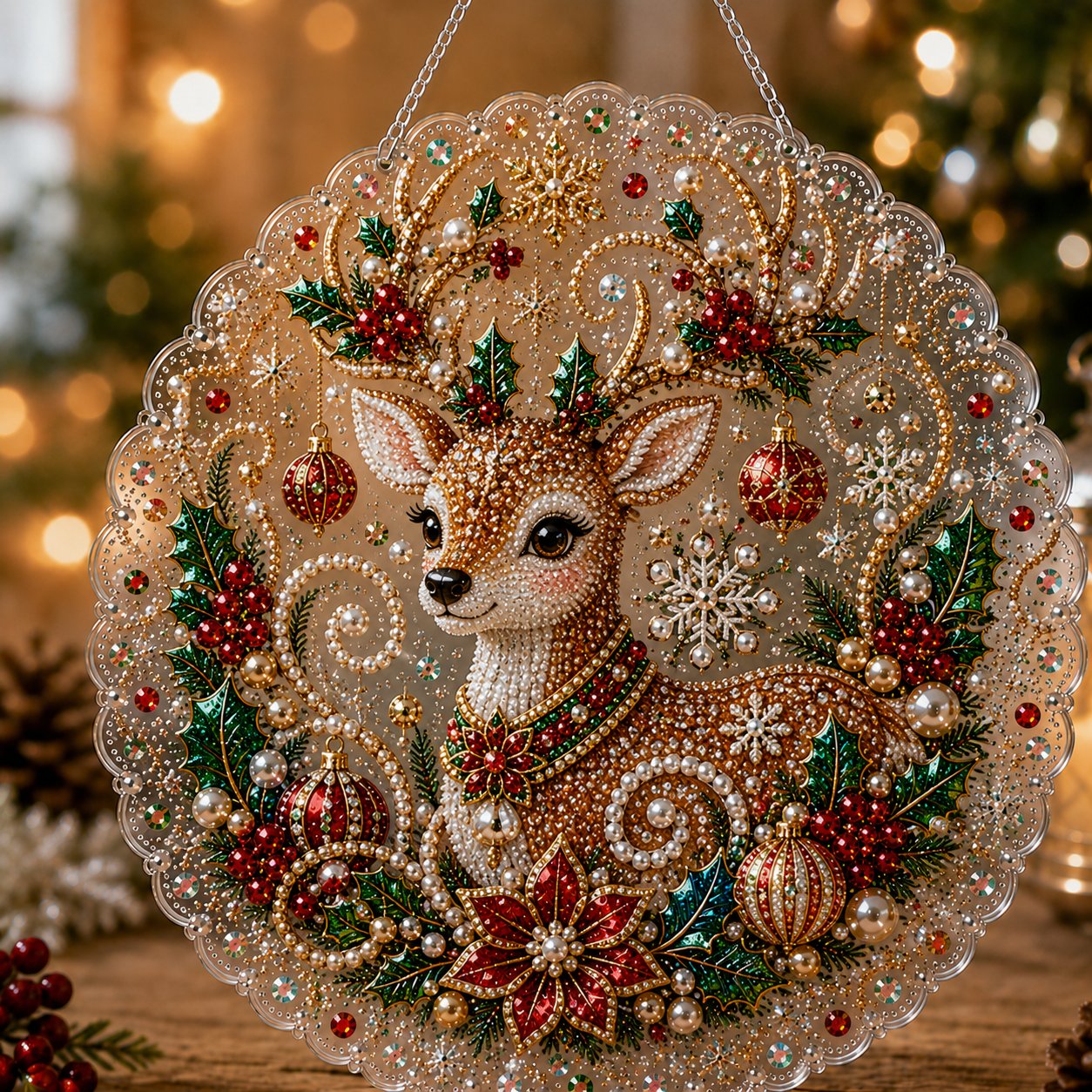 ✨ Christmas Pearl Art Hanging Ornament Kit🎅-- Free Shipping 🚚