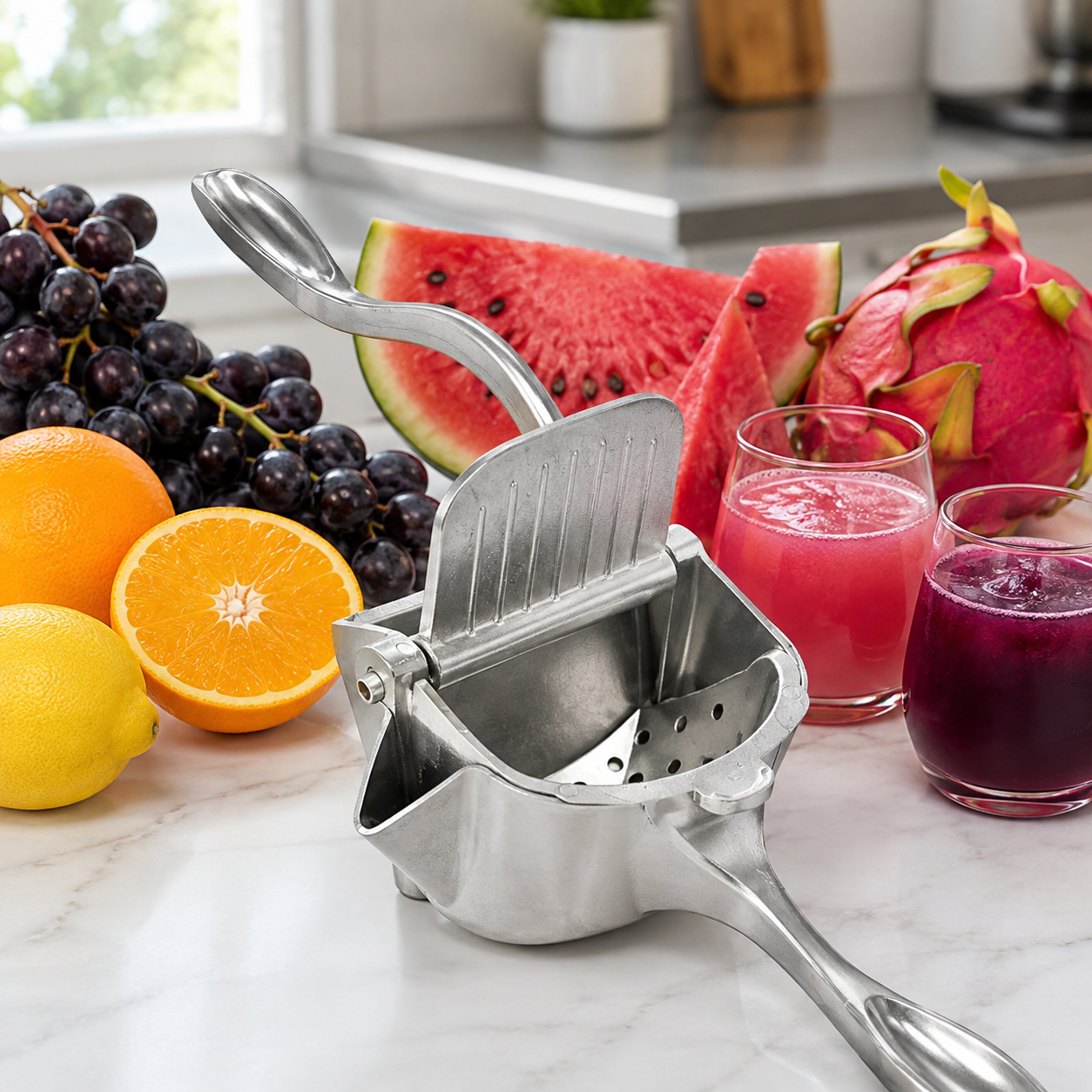 💥 Last Day 49% OFF – 🔥Stainless Steel Manual Fruit Juice Press