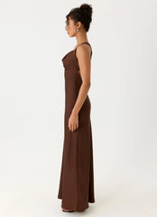 Zandie Maxi Dress - Chocolate Torte