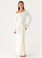 Kova Knit Maxi Dress - White