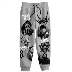 Unisex Ghost Face "Scream" Graphic Streetwear Joggers