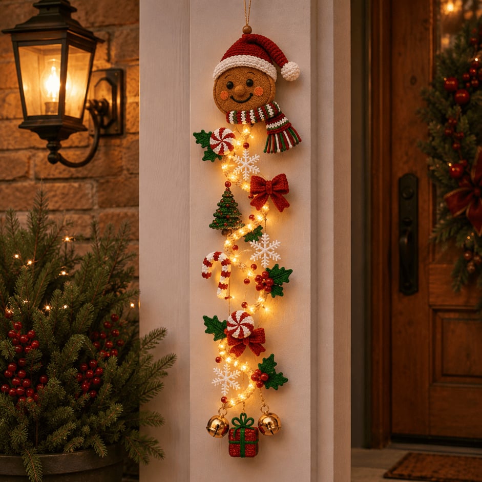 ✨ Glowing Christmas Door Hanger – 6 Festive Designs🎅