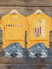 Women's  American 250th Print T-Shirt