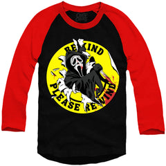 Unisex Ghost Face: Video Store PSA - Baseball Shirt