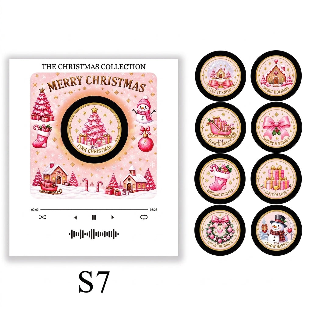 🎄Christmas Vinyl Player Fridge Record NFC Magnetic Music Box Set🎶
