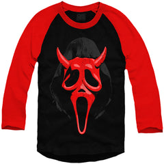 Unisex DEVIL FACE Baseball Shirt