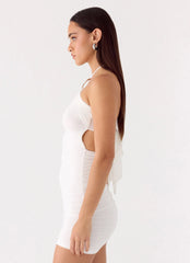 Poetry Mini Dress - White