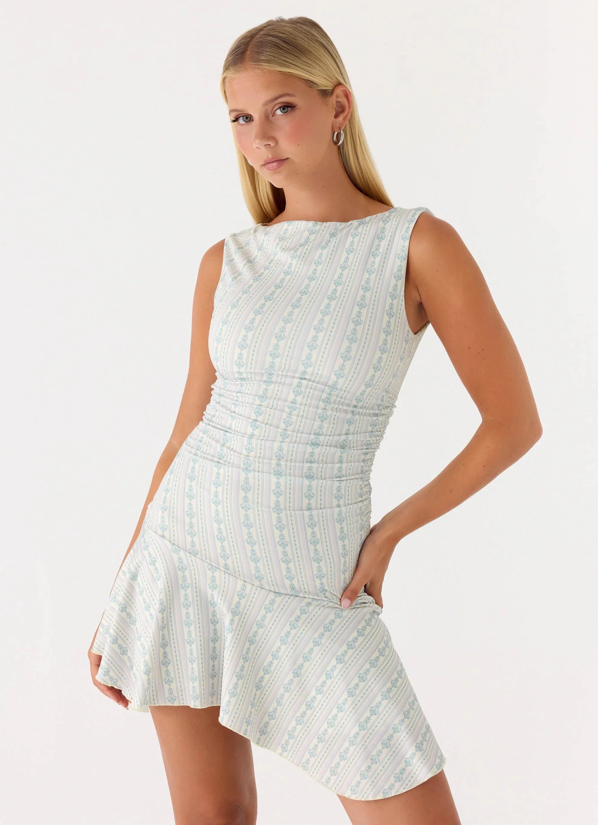 Summer Delight Mini Dress - Vintage Stripe