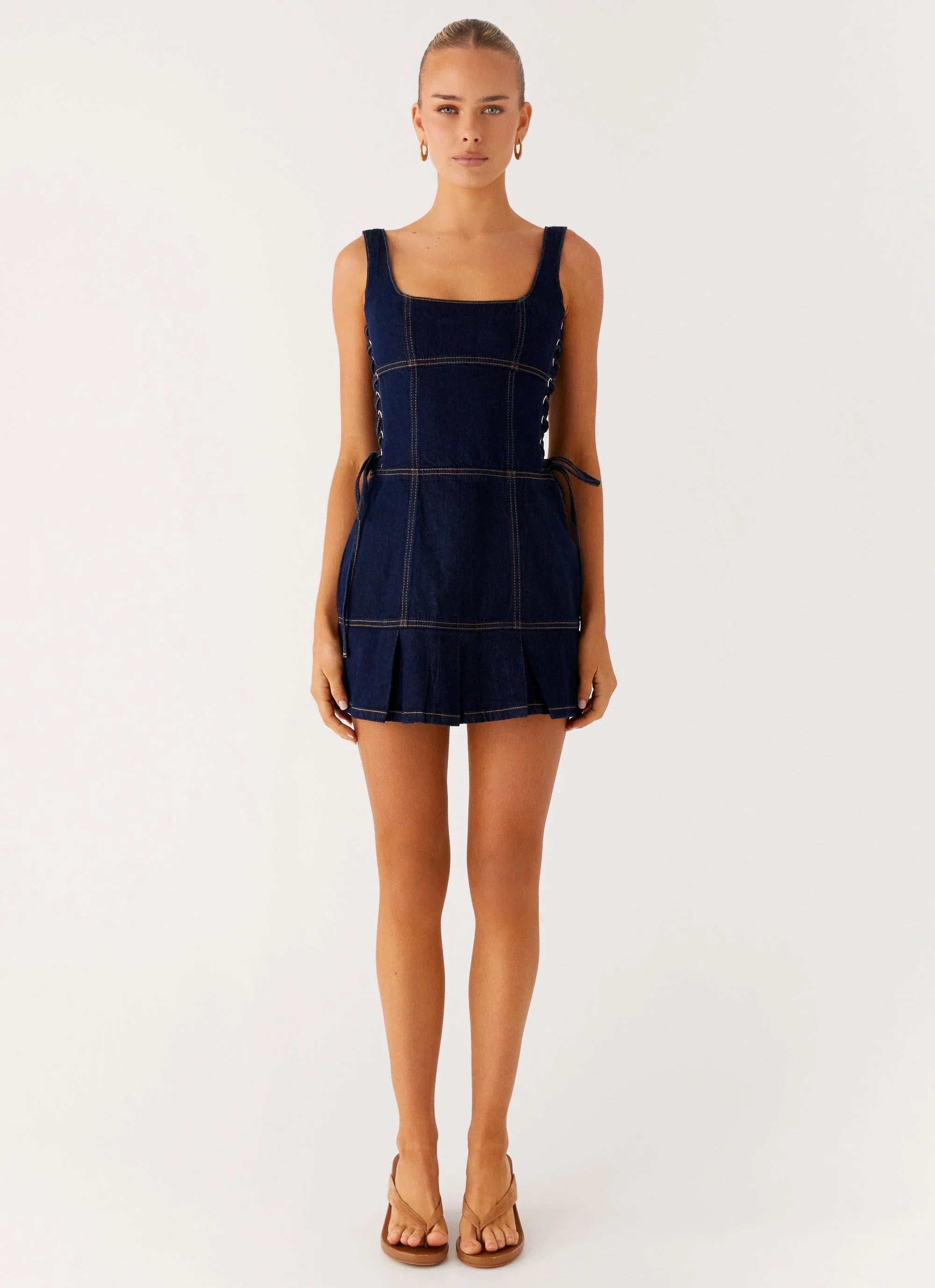 Preston Mini Dress - Indigo