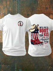 Men's WE'LL PUT A BOOT Print T-Shirt