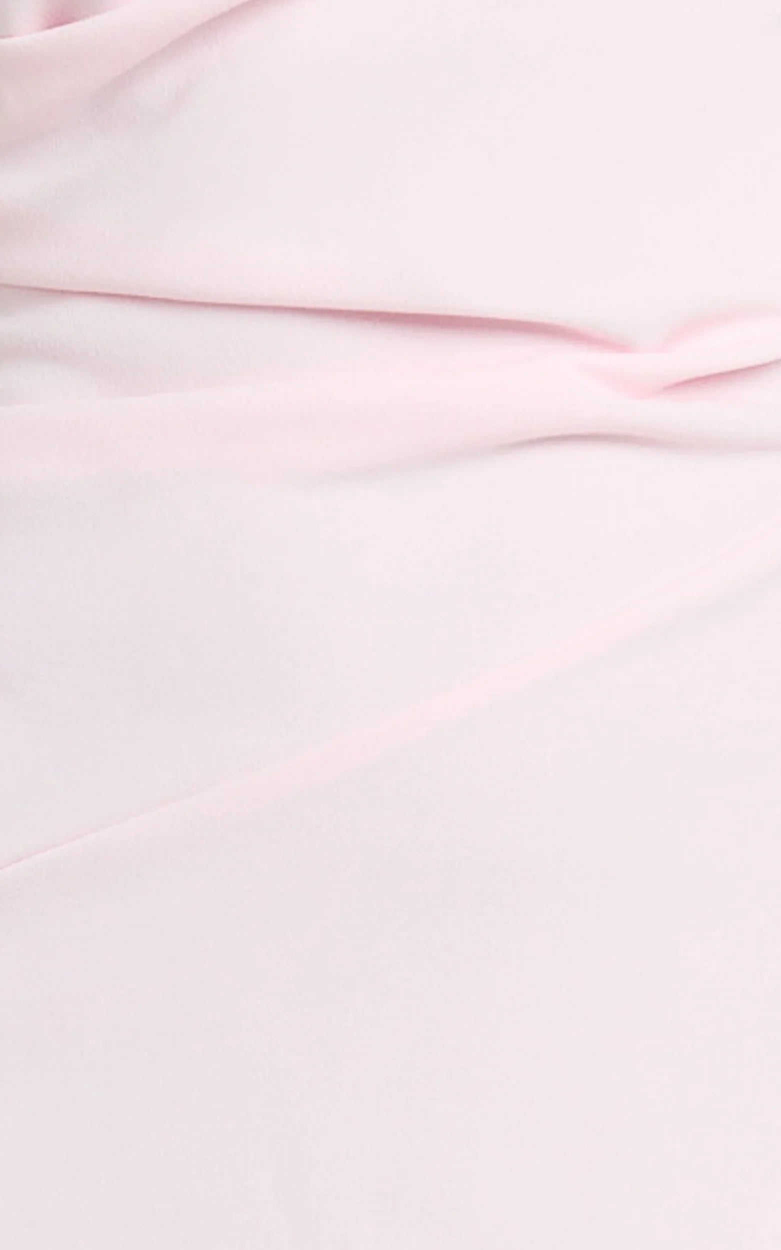 Visenta Midi Dress - Asymmetrical Sleeve Dress in Pink